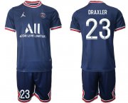 Wholesale Cheap Men 2021-2022 Club Paris Saint-Germain home blue 23 Soccer Jersey