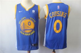 Wholesale Cheap Men\'s Nike Golden StateWarriors #0 DeMarcus Cousins Royal Nike Swingman Jersey