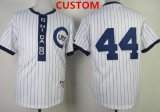 Cheap Men's Chicago Cubs Custom 1909 White Pullover Jersey