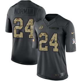 Wholesale Cheap Nike Redskins #24 Josh Norman Black Men\'s Stitched NFL Limited 2016 Salute to Service Jersey