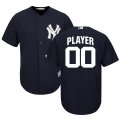 Wholesale Cheap New York Yankees Majestic Cool Base Custom Jersey Navy