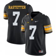 Wholesale Cheap Iowa Hawkeyes 7 Colten Rastetter Black College Football Jersey