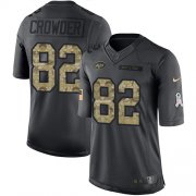 Wholesale Cheap Nike Jets #82 Jamison Crowder Black Men's Stitched NFL Limited 2016 Salute to Service Jersey