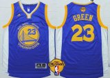 Wholesale Cheap Men's Golden State Warriors #23 Draymond Green 2015 The Finals New Blue Jersey