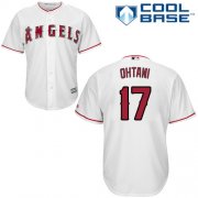 Wholesale Cheap Angels #17 Shohei Ohtani White Cool Base Stitched Youth MLB Jersey