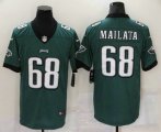 Wholesale Cheap Men's Philadelphia Eagles #68 Jordan Mailata Midnight Green 2018 Vapor Untouchable Stitched NFL Nike Limited Jersey