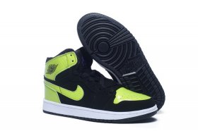 Wholesale Cheap Air Jordan 1 I Retro Shoes Black/green-white