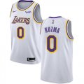 Cheap Lakers #0 Kyle Kuzma White Youth Basketball Swingman Association Edition Jersey