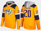 Wholesale Cheap Predators #20 Miikka Salomaki Yellow Name And Number Hoodie