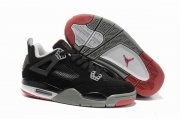 Wholesale Cheap Womens Air Jordan 4 Shoes Black/Wine red