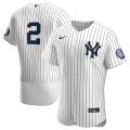 Wholesale Cheap New York Yankees #2 Derek Jeter Men's Nike White Navy 2020 Hall of Fame Induction Patch Authentic MLB Jersey