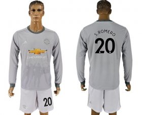 Wholesale Cheap Manchester United #20 S.Romero Sec Away Long Sleeves Soccer Club Jersey