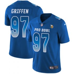 Wholesale Cheap Nike Vikings #97 Everson Griffen Royal Men\'s Stitched NFL Limited NFC 2018 Pro Bowl Jersey