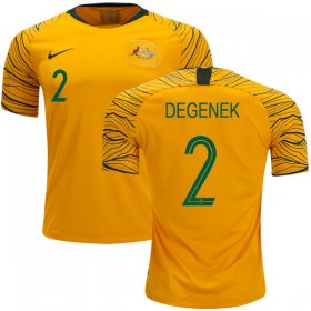 Wholesale Cheap Australia #2 Degenek Home Soccer Country Jersey