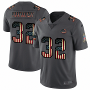 Wholesale Cheap Nike Bears #32 David Montgomery 2018 Salute To Service Retro USA Flag Limited NFL Jersey