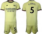 Wholesale Cheap Men 2021-2022 Club Arsenal away yellow 5 Soccer Jersey