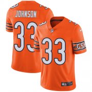 Wholesale Cheap Nike Bears #33 Jaylon Johnson Orange Men's Stitched NFL Limited Rush Jersey