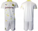 Wholesale Cheap Men 2020-2021 club Dortmund Second away blank white Soccer Jerseys