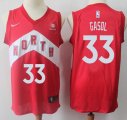 Wholesale Cheap Raptors #33 Marc Gasol Red Basketball Swingman Earned Edition Jersey