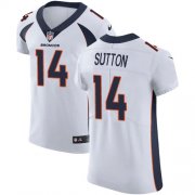 Wholesale Cheap Nike Broncos #14 Courtland Sutton White Men's Stitched NFL Vapor Untouchable Elite Jersey