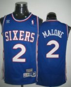 Wholesale Cheap Philadelphia 76ers #2 Moses Malone Blue Swingman Throwback Jersey