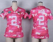 Wholesale Cheap Nike Falcons #2 Matt Ryan Pink Women's Stitched NFL Elite Camo Fashion Jersey