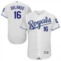 Wholesale Cheap Royals #16 Paulo Orlando White Flexbase Authentic Collection Stitched MLB Jersey