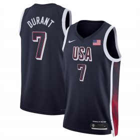 Cheap Men\'s USA Basketball #7 Kevin Durant Navy 2024 Swingman Stitched Jersey