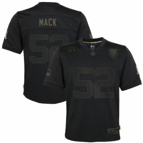 Cheap Chicago Bears #52 Khalil Mack Nike Youth 2020 Salute to Service Game Jersey Black