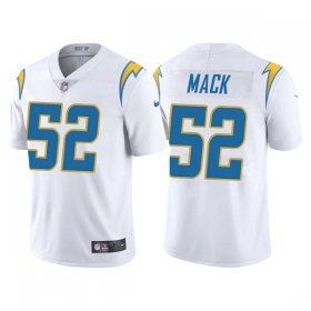 Wholesale Cheap Men\'s Los Angeles Chargers #52 Khalil Mack White Vapor Untouchable Limited Stitched Jersey