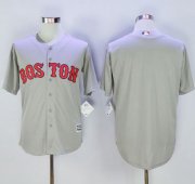 Wholesale Cheap Red Sox Blank Grey New Cool Base Stitched MLB Jersey