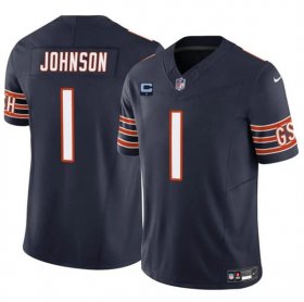 Cheap Men\'s Chicago Bears #1 Jaylon Johnson Navy 2024 F.U.S.E. With 1-star C Patch Vapor Untouchable Limited Football Stitched Jersey