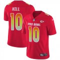 Wholesale Cheap Nike Chiefs #10 Tyreek Hill Red Men's Stitched NFL Limited AFC 2019 Pro Bowl Jersey