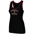 Wholesale Cheap Women's Nike Minnesota Vikings Heart & Soul Tri-Blend Racerback Stretch Tank Top Black