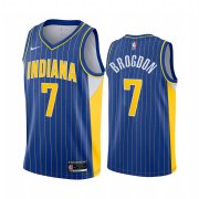 Wholesale Cheap Nike Pacers #7 Malcolm Brogdon Blue NBA Swingman 2020-21 City Edition Jersey