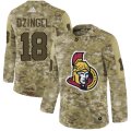 Wholesale Cheap Adidas Senators #18 Ryan Dzingel Camo Authentic Stitched NHL Jersey