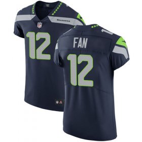 Wholesale Cheap Nike Seahawks #12 Fan Steel Blue Team Color Men\'s Stitched NFL Vapor Untouchable Elite Jersey