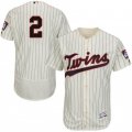 Wholesale Cheap Twins #2 Luis Arraez Cream Strip Flexbase Authentic Collection Stitched MLB Jersey