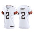 Wholesale Cheap Women's Cleveland Browns #2 Amari Cooper White Vapor Untouchable Limited Stitched Jersey