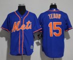 Wholesale Cheap Mets #15 Tim Tebow Blue New Cool Base Alternate Home Stitched MLB Jersey