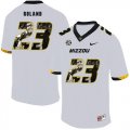 Wholesale Cheap Missouri Tigers 23 Johnny Roland White Nike Fashion College Football Jersey