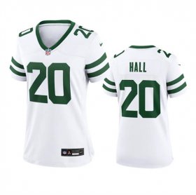 Cheap Women\'s New York Jets #20 Breece Hall White 2024 Football Stitched Jersey(Run Small)