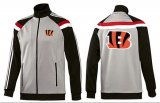 Wholesale Cheap NFL Cincinnati Bengals Team Logo Jacket Grey