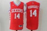 Wholesale Cheap Men's Philadelphia 76ers #14 Sergio Rodriguez NEW Red Stitched NBA adidas Revolution 30 Swingman Jersey