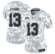 Cheap Women's Tampa Bay Buccaneers #13 Mike Evans 2024 F.U.S.E Arctic Camo Salute To Service Limited Stitched Football Jersey(Run Small)