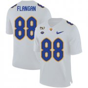 Wholesale Cheap Pittsburgh Panthers 88 Matt Flanagan White 150th Anniversary Patch Nike College Football Jersey