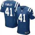 Wholesale Cheap Nike Colts #41 Matthias Farley Royal Blue Team Color Men's Stitched NFL Elite Jersey