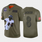 Cheap Baltimore Ravens #8 Lamar Jackson Nike Team Hero 5 Vapor Limited NFL Jersey Camo