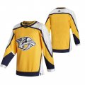 Wholesale Cheap Nashville Predators Blank Yellow Men's Adidas 2020-21 Reverse Retro Alternate NHL Jersey