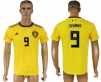 Wholesale Cheap Belgium #9 Lukaku Away Soccer Country Jersey